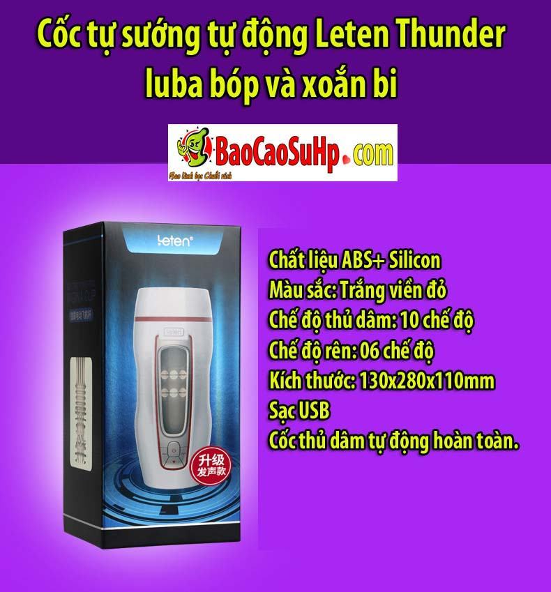 20200506105326 1252156 coc tu suong leten thunder luba 13 - Cốc tự sướng tự động Leten Thunder luba bóp và xoắn bi