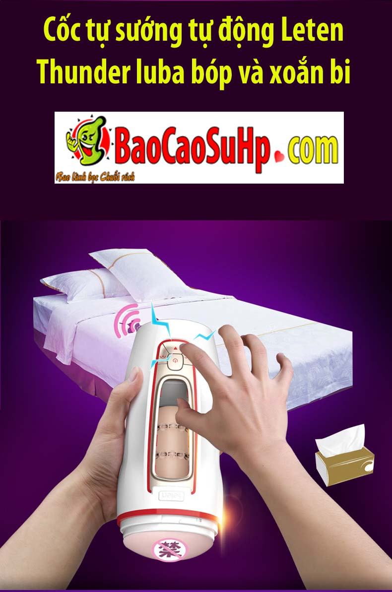 20200506105348 1382800 coc tu suong leten thunder luba 9 - Cốc tự sướng tự động Leten Thunder luba bóp và xoắn bi