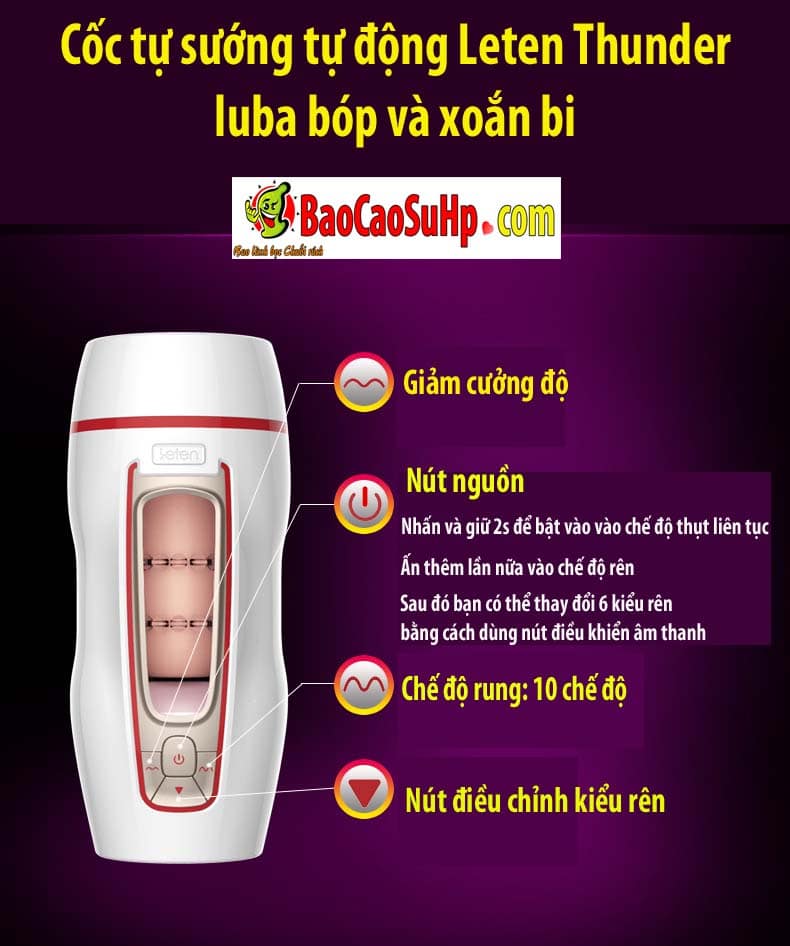 20200506105436 8816092 coc tu suong leten thunder luba 12 - Cốc tự sướng tự động Leten Thunder luba bóp và xoắn bi