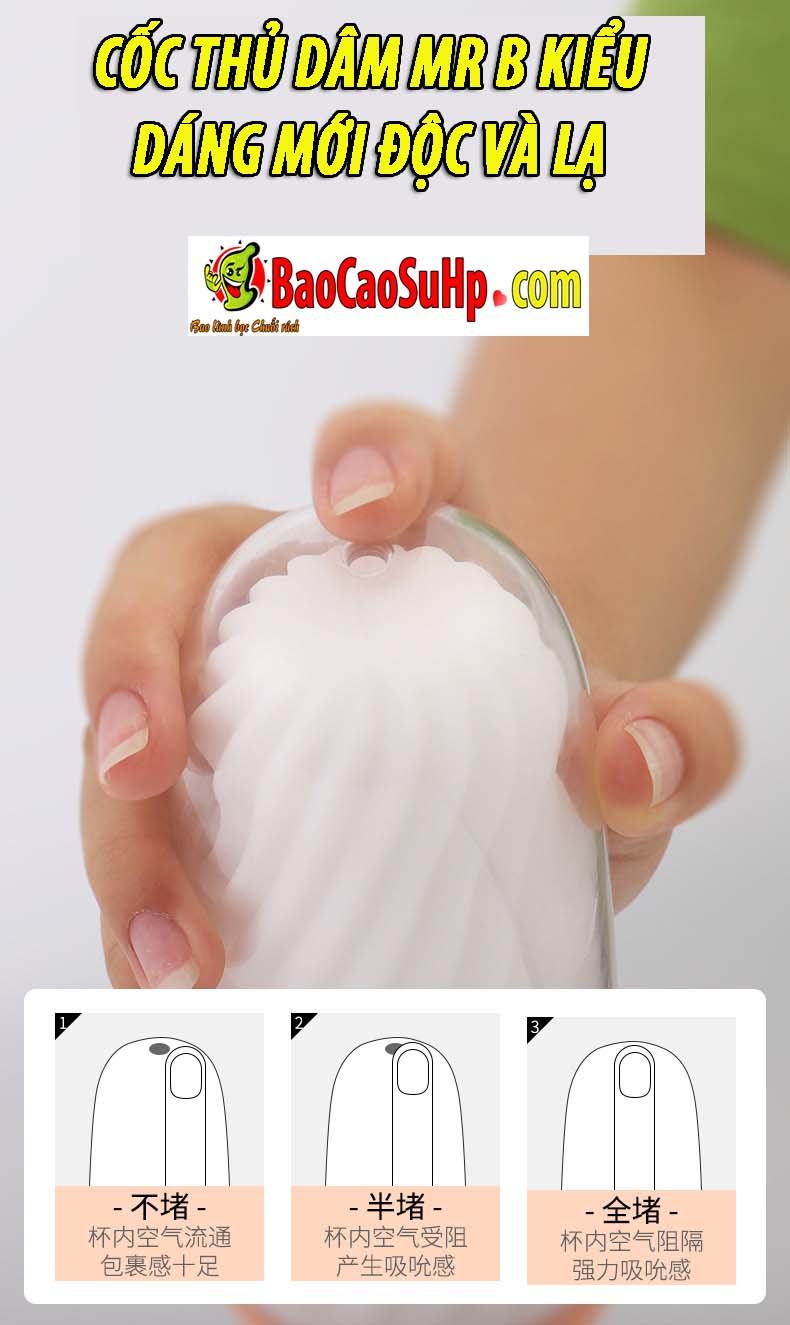 Mr B Novelty Compact Male Masturbator Safe Affordable