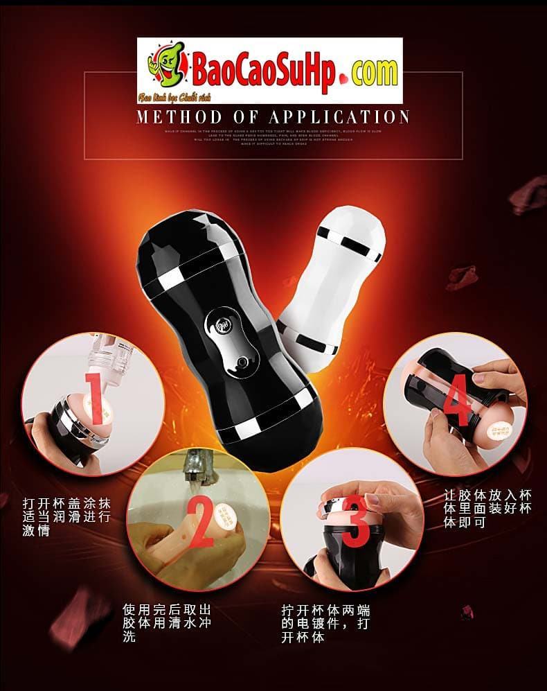 Sextoy cốc âm đạo 2 đầu Mizzzee Doris cầm tay, đóng tường