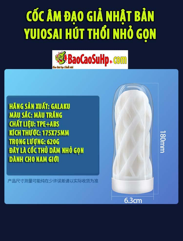 Cốc âm đạo giả Nhật YuiOsai hút thổi nhỏ gọn giải tỏa sinh lý