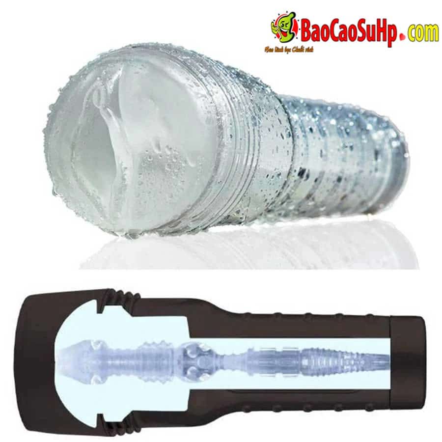 Âm đạo giả Fleslight USA Crystal cầm tay siêu thực chất lượng cao