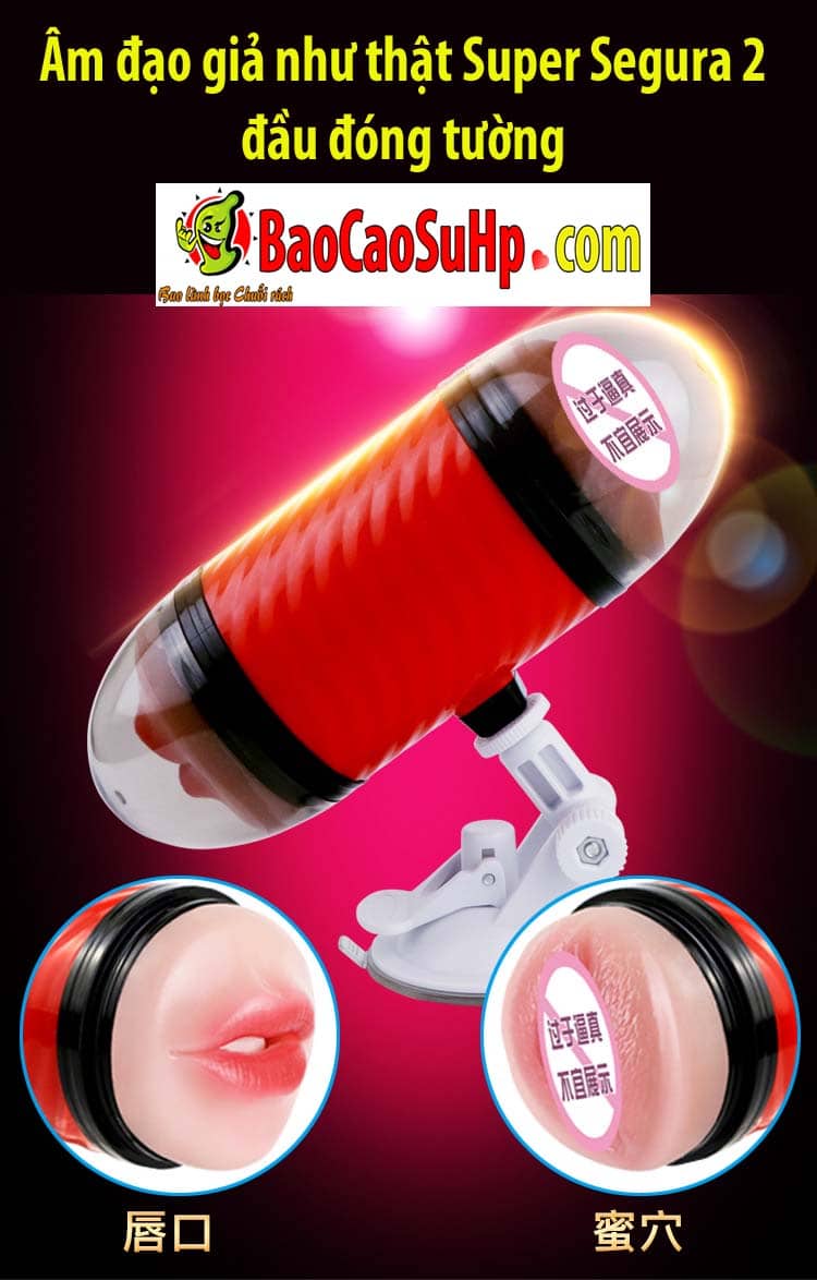 Âm Đạo Giả Super Segura 2 Đầu Chính Hãng Cao Cấp