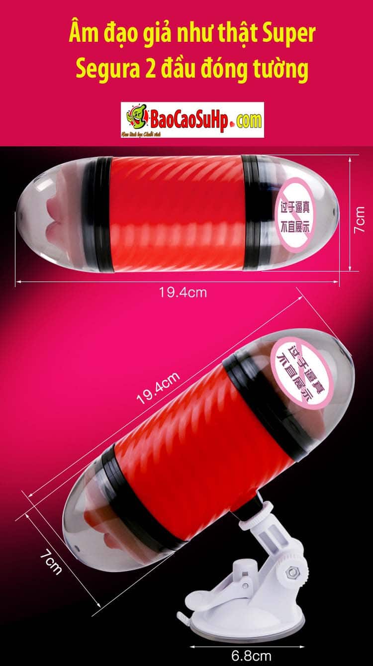 Âm đạo giả Super Segura 2 đầu chống tường chất lượng cao Âm đạo giả Super Segura 2 đầu chống tường chất lượng cao