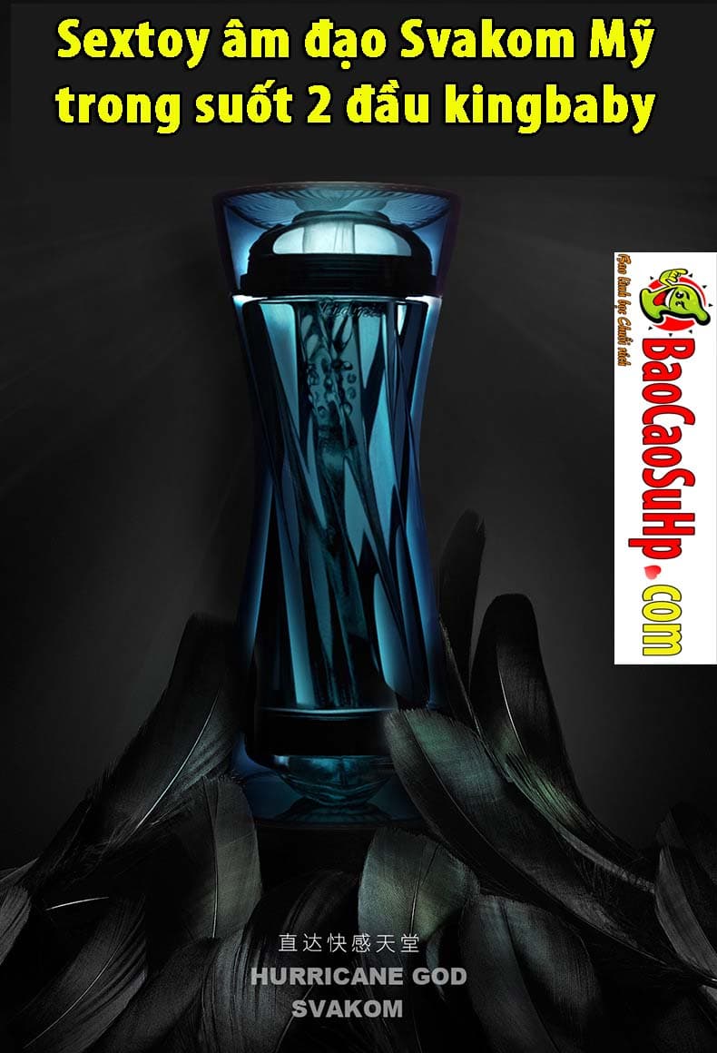 Sextoy âm đạo Svakom Mỹ Kingbaby trong suốt cao cấp, kích thích