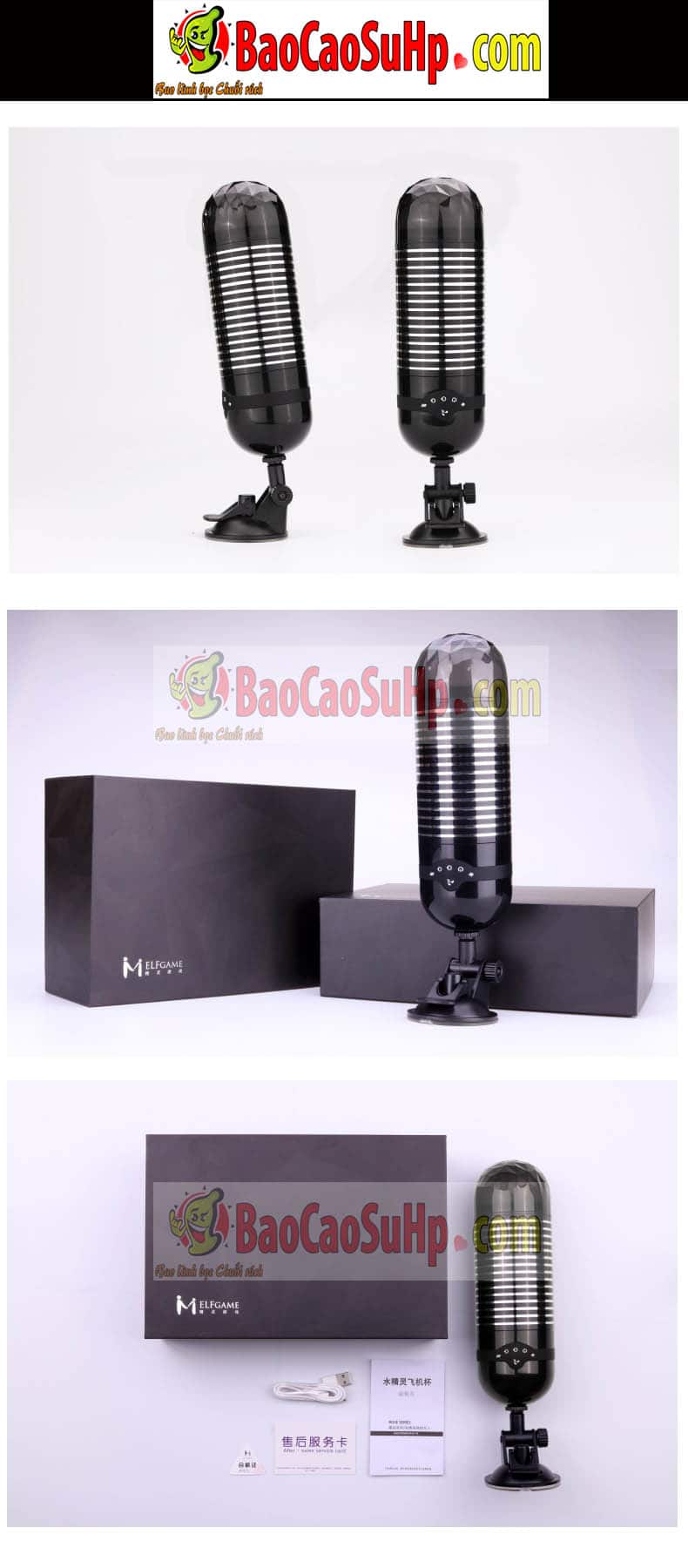 Máy thủ dâm âm đạo Zini Black Shark co bóp mạnh mượt