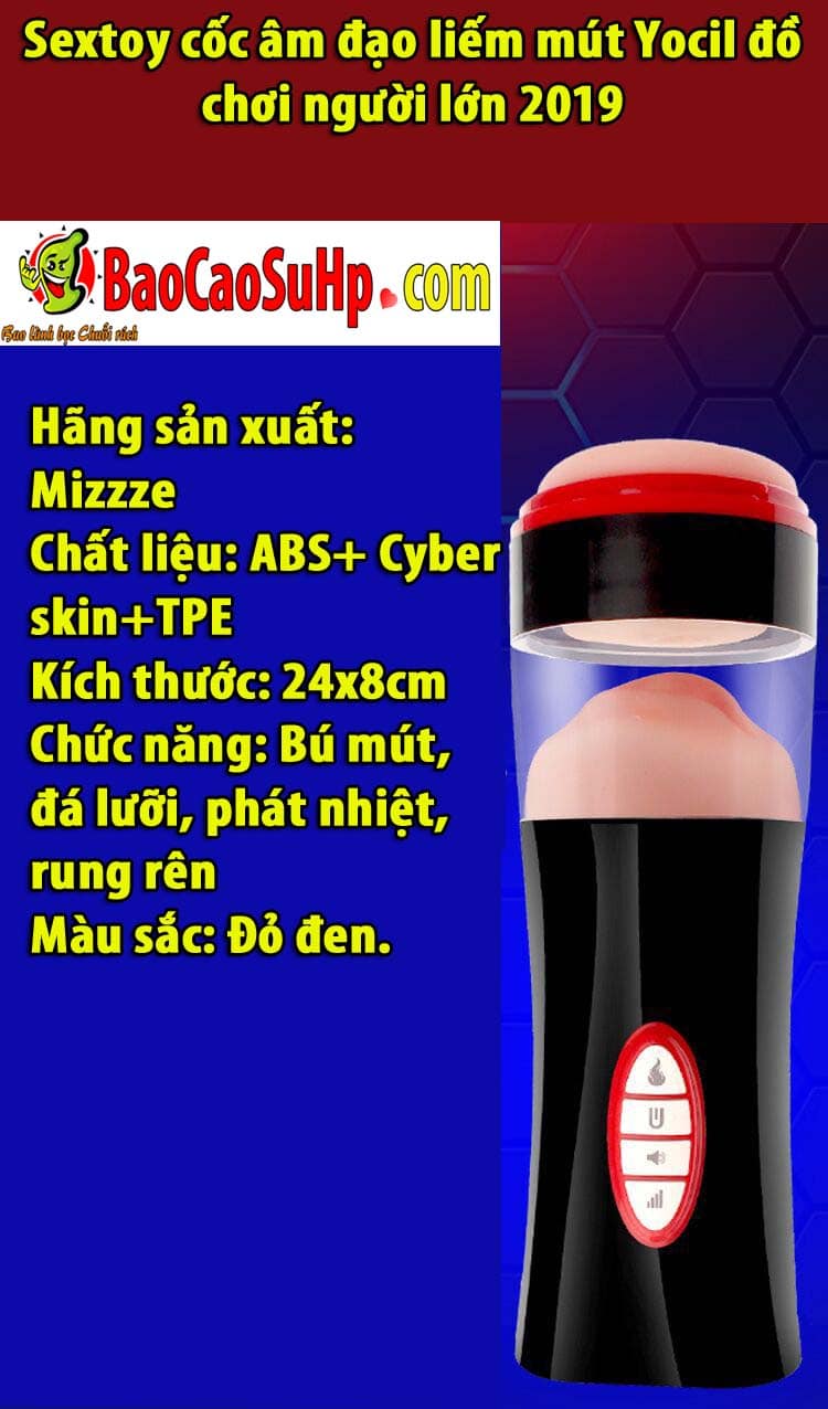 Sextoy cốc liếm mút Yocil cao cấp 2019 - Đồ chơi người lớn