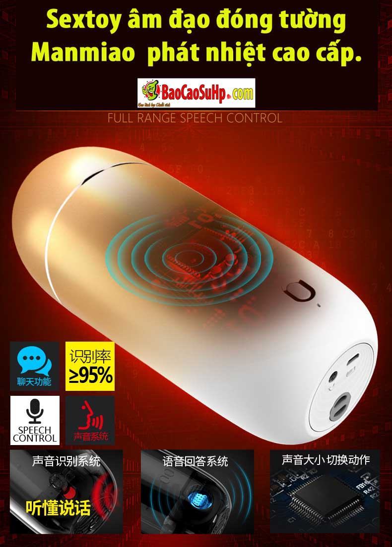 Sextoy âm đạo Manmiao cao cấp phát nhiệt kích thích cực đỉnh