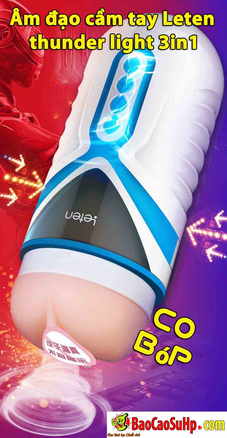 Leten Thunder Light 3in1 âm đạo cầm tay siêu thực giá tốt