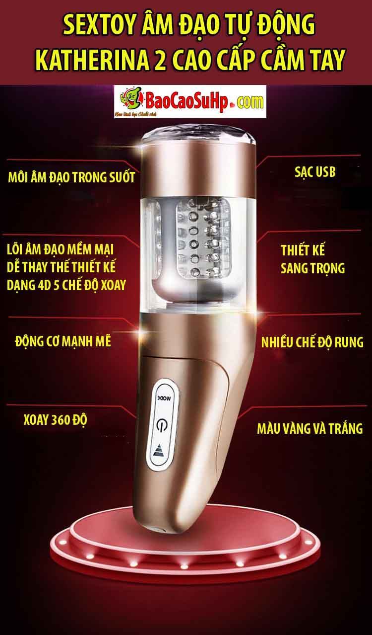 Sextoy âm đạo tự động Katherina 2 cao cấp, rung mạnh, cầm tay tiện lợi Sextoy âm đạo tự động Katherina 2 cao cấp, rung mạnh, cầm tay tiện lợi