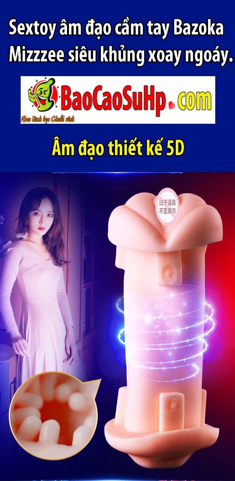 Sextoy Bazoka Mizzzee siêu to xoay ngoáy cực đã âm đạo cầm tay