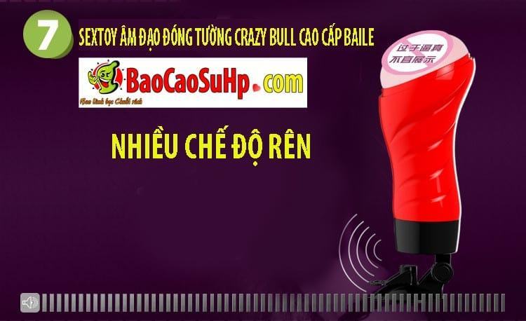 Sextoy Crazy Bull Baile cao cấp âm đạo kích thích mạnh mẽ