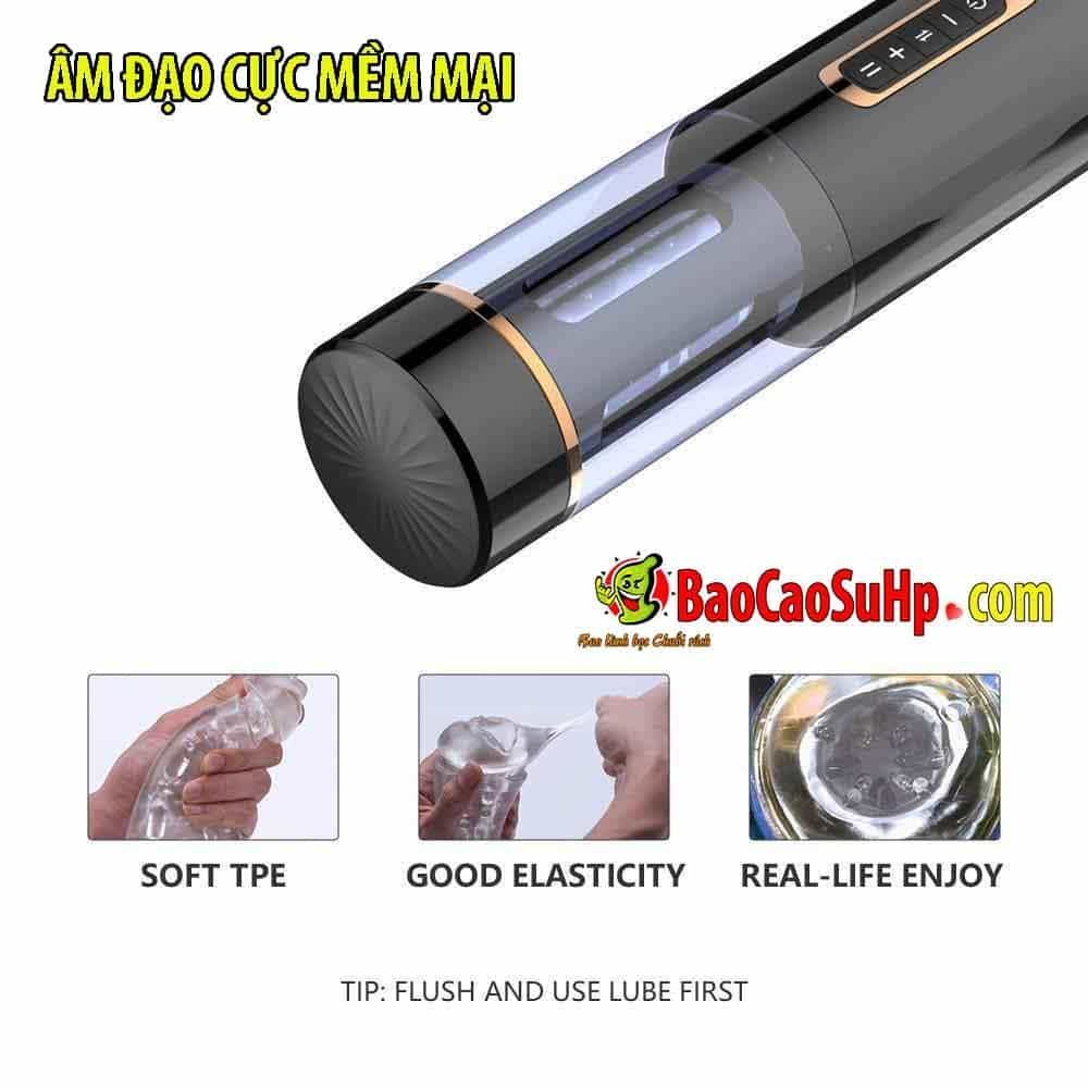 Sextoy cao cấp Dark Wave âm đạo đóng tường rung xoay thụt
