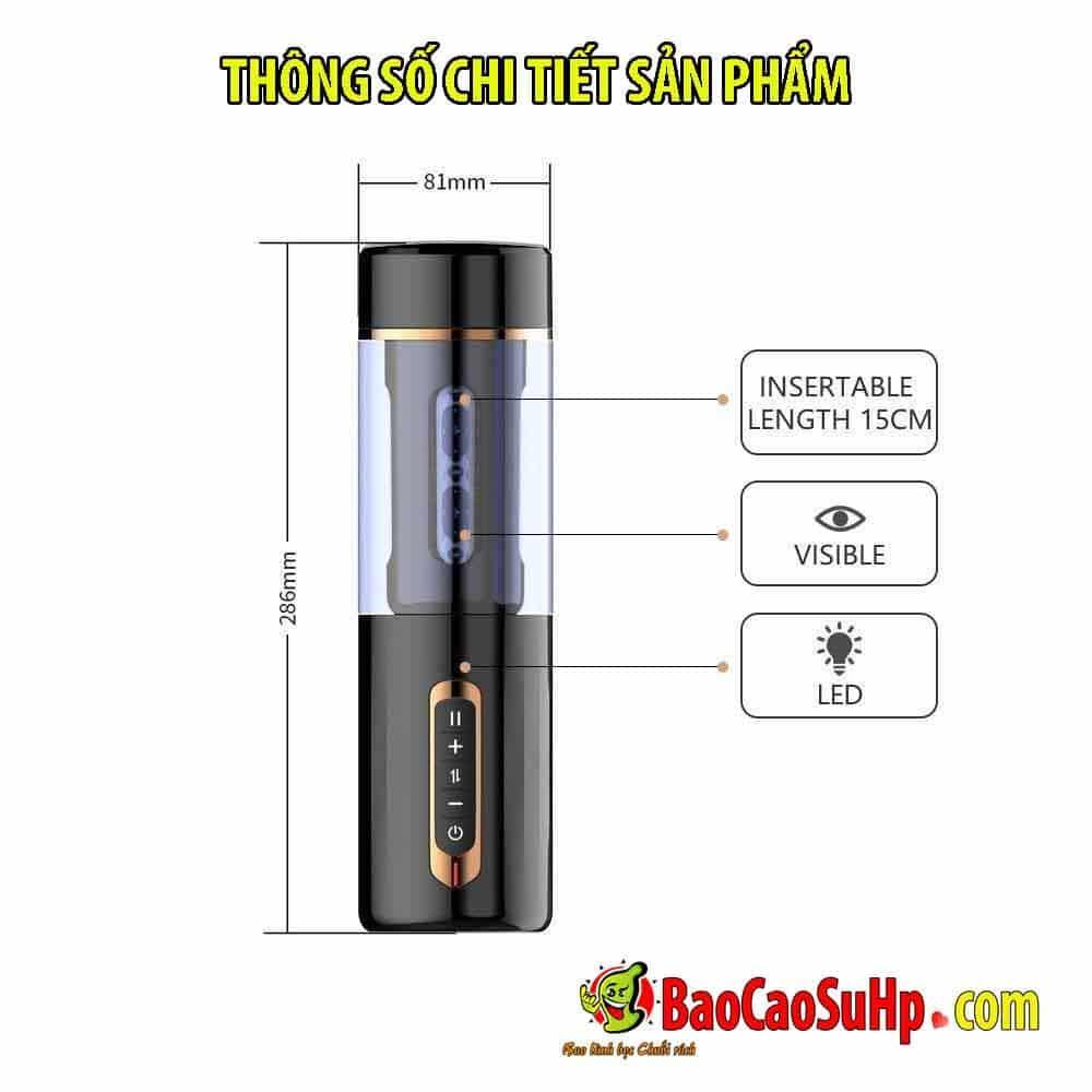 Sextoy cao cấp Dark Wave âm đạo đóng tường rung xoay thụt