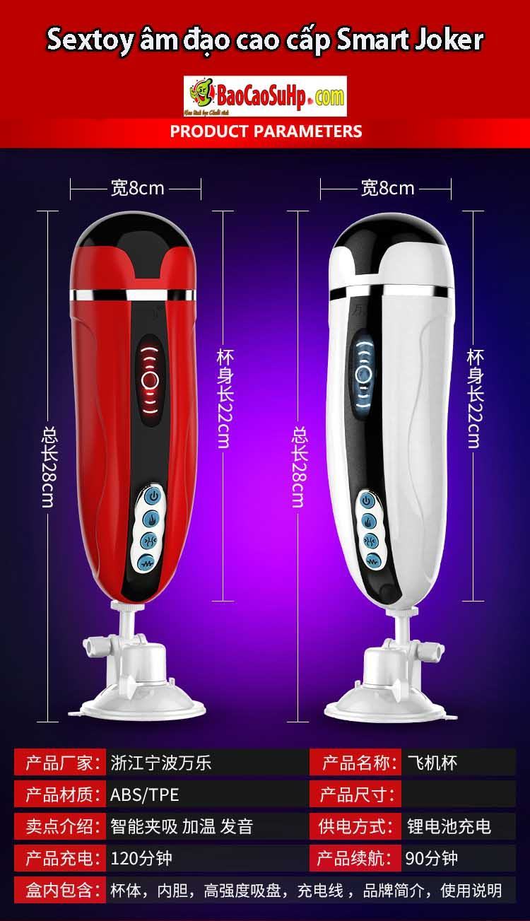 Sextoy âm đạo đóng tường Smart Joker cao cấp rung phát nhiệt thỏa mãn Sextoy âm đạo đóng tường Smart Joker cao cấp rung phát nhiệt thỏa mãn