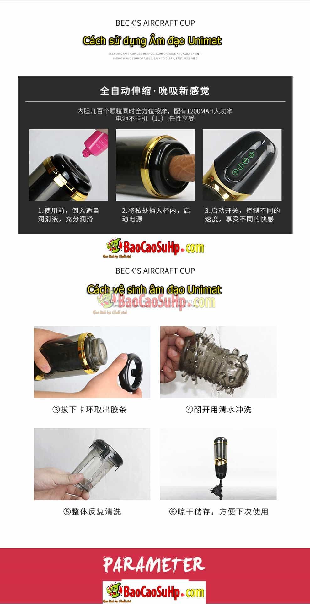 Âm đạo bú mút tự động UNIMAT Kingdom, sextoy cao cấp, thụt rung đỉnh