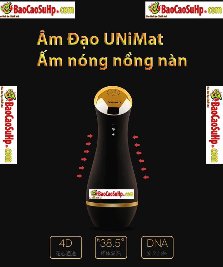 Sextoy Unimat APP âm đạo giả ấm nóng kích thích mua ngay