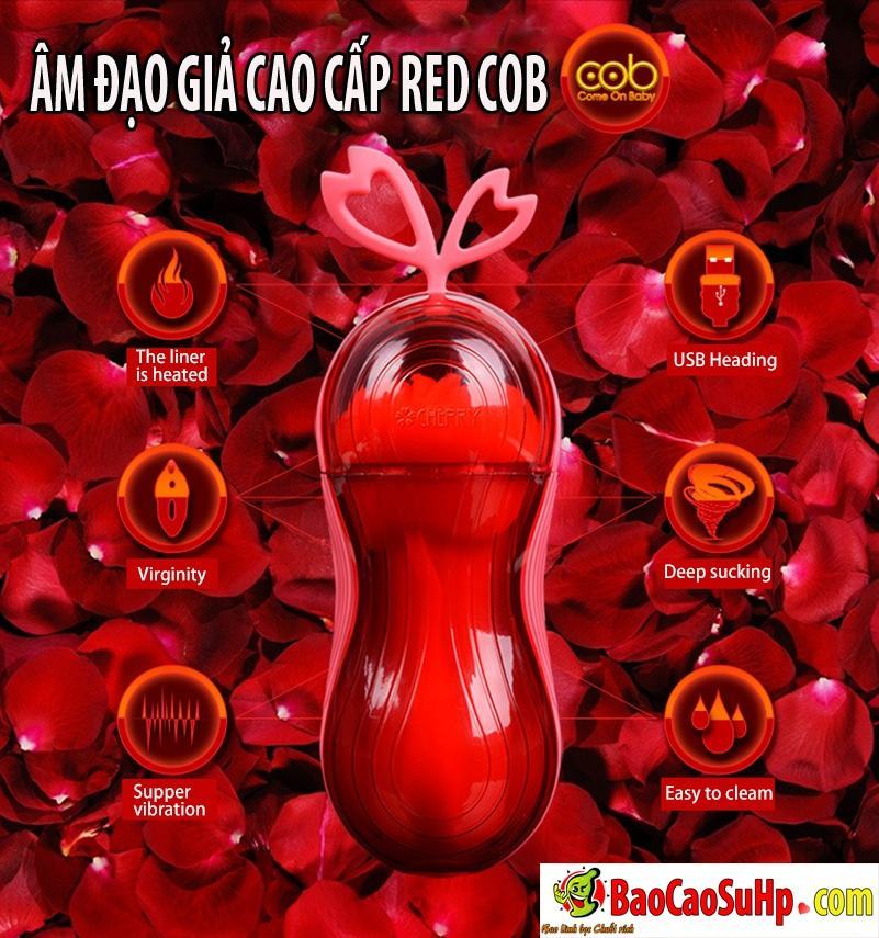 Âm đạo giả COB RED 5D phát nhiệt cao cấp, sextoy hot
