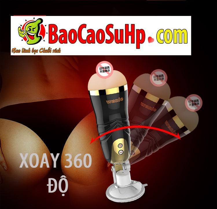 Âm đạo giả rung êm ái chất lượng cao Wanle đồ chơi nam