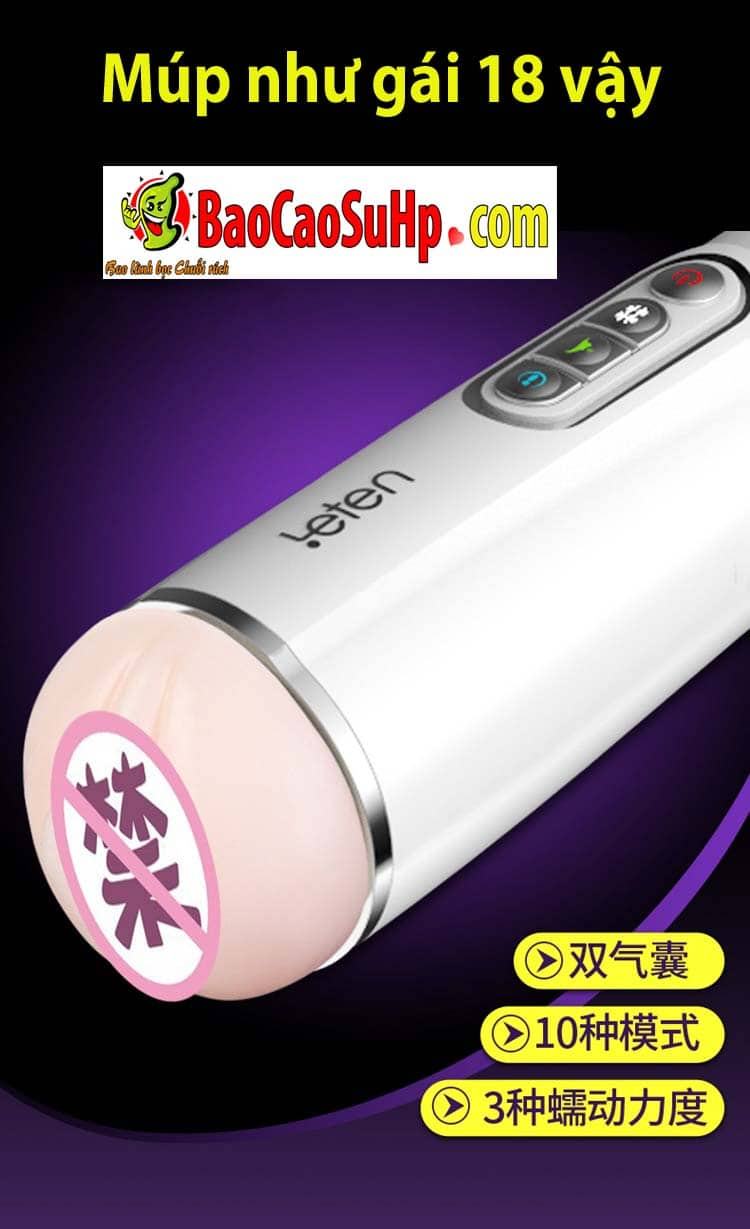 Âm đạo giả Leten EvaLife co bóp tự nhiên kích thích tối đa