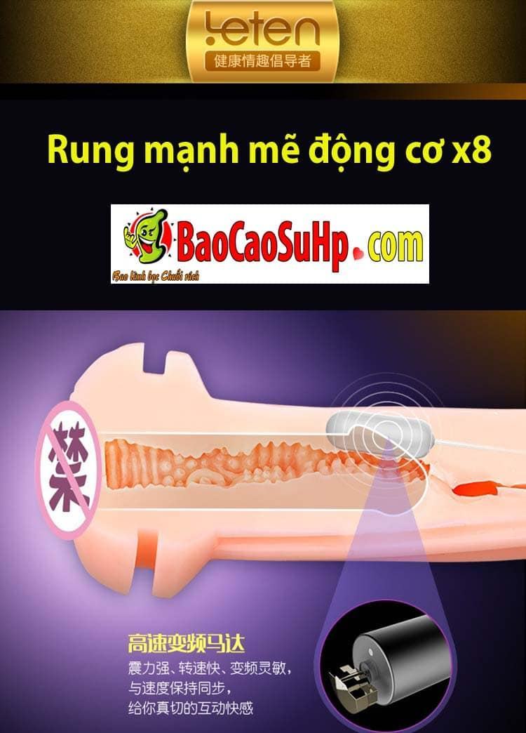 Âm đạo giả Leten EvaLife co bóp tự nhiên kích thích tối đa