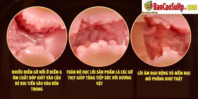 Âm đạo nguyên khối 5D đôi đầu, Coc Blowjob 700g siêu thật