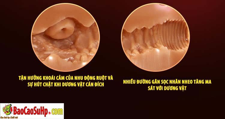 Âm đạo nguyên khối 5D đôi đầu, Coc Blowjob 700g siêu thật