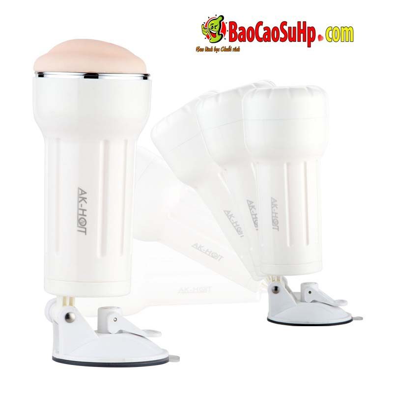 Cốc âm đạo AK-HOT White Rose rung mạnh giá siêu ưu đãi