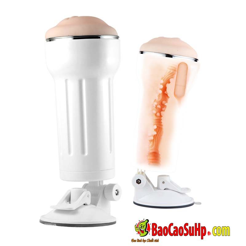 Cốc âm đạo AK-HOT White Rose rung mạnh giá siêu ưu đãi