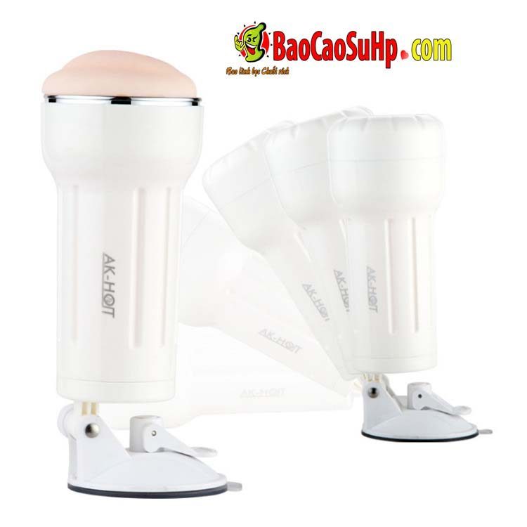 Cốc âm đạo AK-HOT White Rose rung mạnh giá siêu ưu đãi