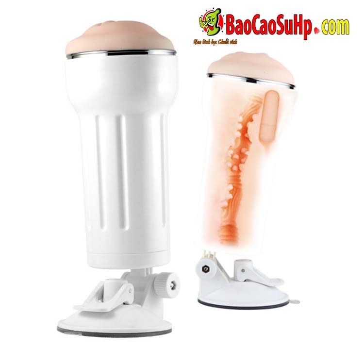 Cốc âm đạo AK-HOT White Rose rung mạnh giá siêu ưu đãi