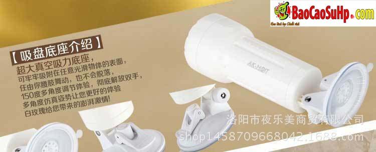 Cốc âm đạo AK-HOT White Rose rung mạnh giá siêu ưu đãi