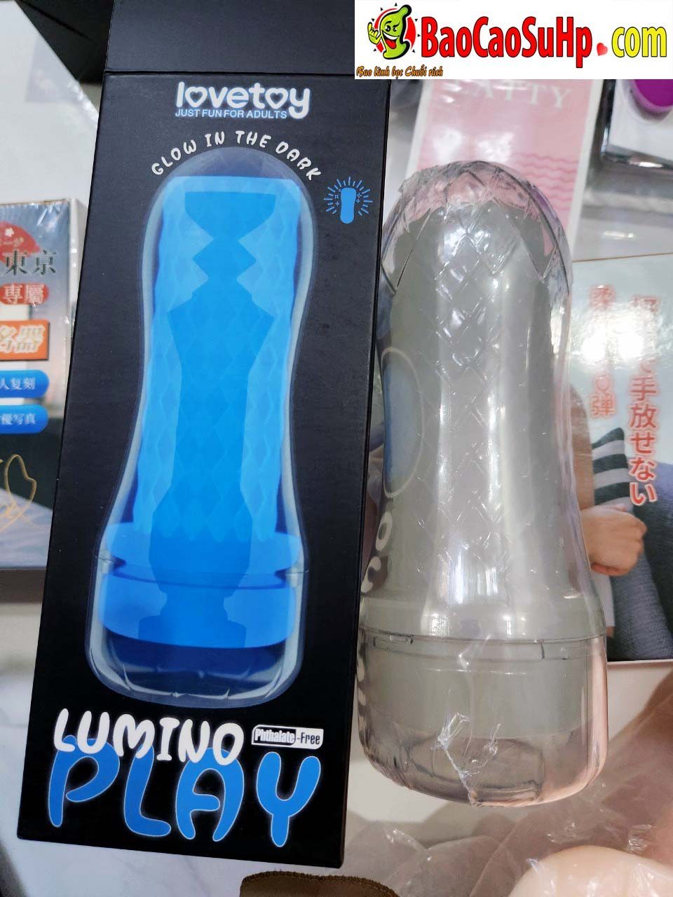 Cốc thủ dâm trong suốt Lovetoy USA Lumino Play Masturbator