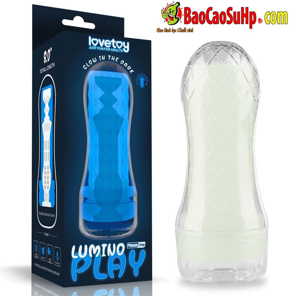 Cốc thủ dâm trong suốt Lovetoy USA Lumino Play Masturbator