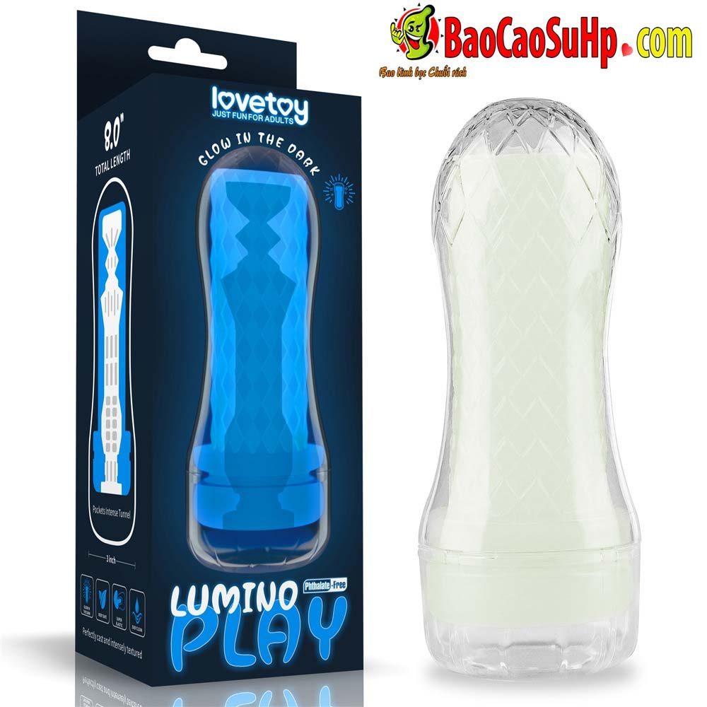 Cốc thủ dâm trong suốt Lovetoy USA Lumino Play Masturbator