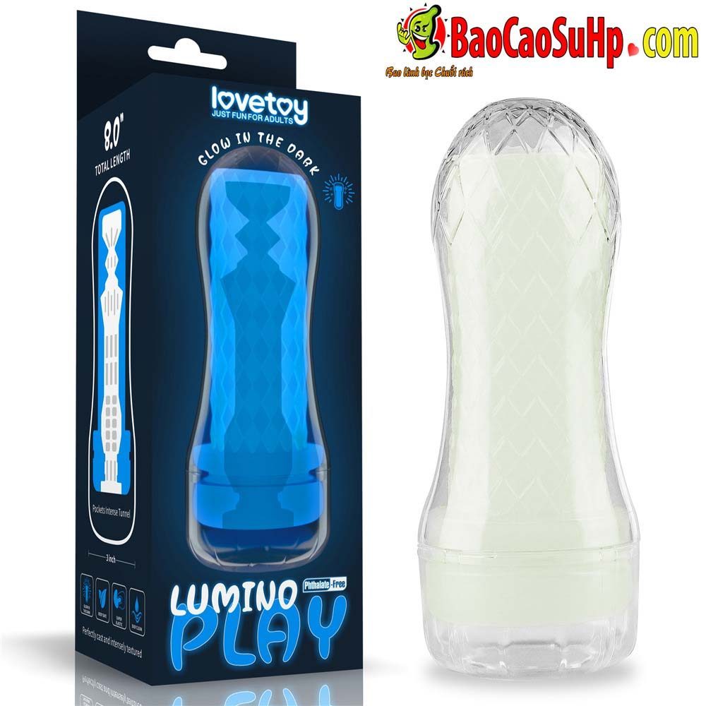 Cốc thủ dâm trong suốt Lovetoy USA Lumino Play Masturbator