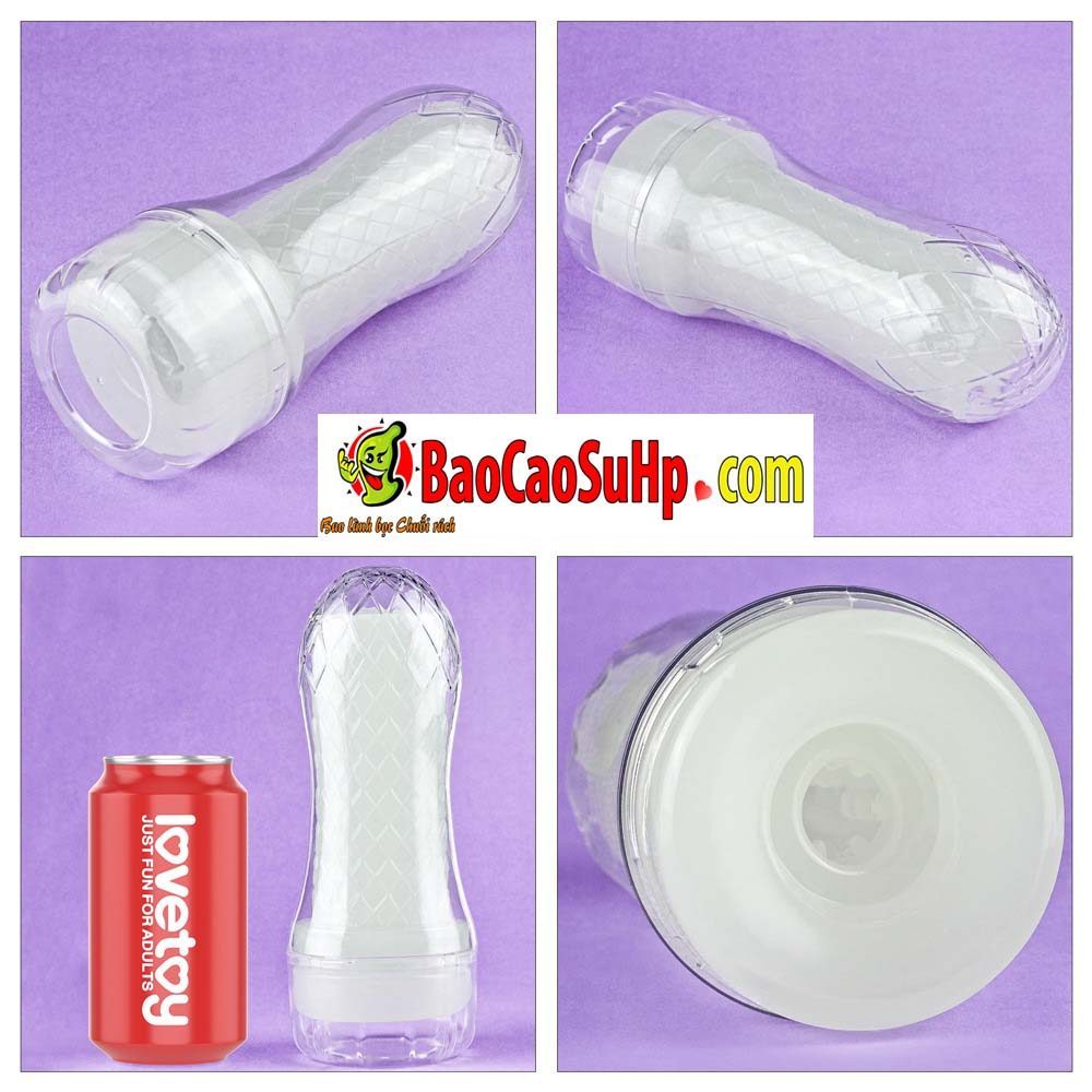 Cốc thủ dâm trong suốt Lovetoy USA Lumino Play Masturbator