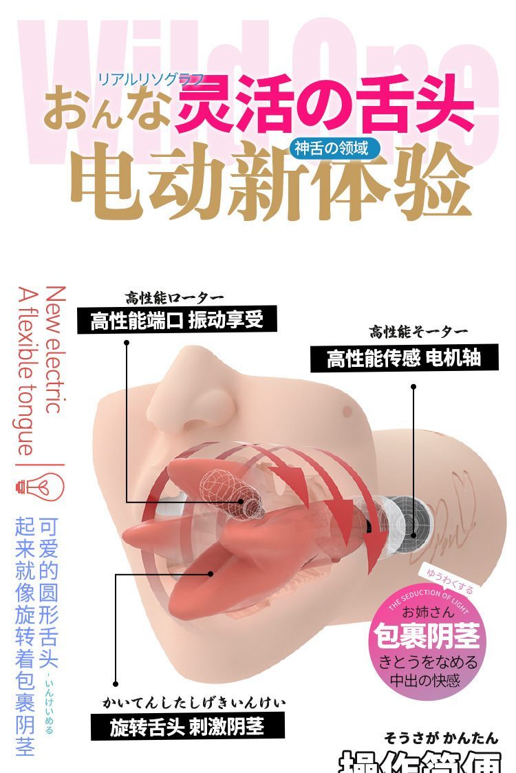 Mieng gia xoay ngoay Bj Nhat Ban 3D WildOne God Tongue Yu Shinoda 12 - Miệng giả xoay ngoáy Bj Nhật Bản 3D WildOne God Tongue-Yu Shinoda