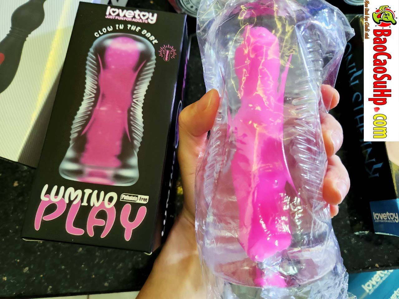 Am dao USA trong suot phat quang Lovetoy kenh xoan LV342041 1 - Âm đạo USA trong suốt phát quang Lovetoy kênh xoắn LV342041