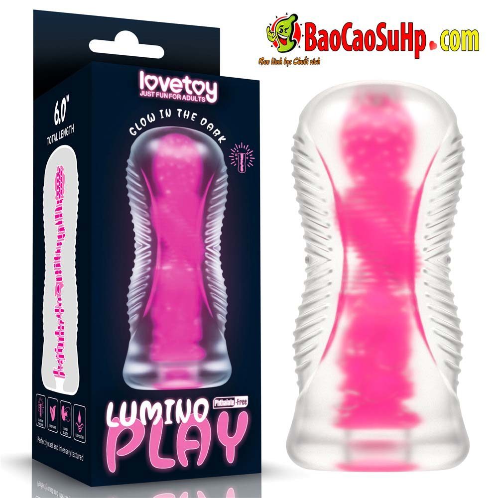 coc thu dam lovetoy LV342041 1 - Âm đạo USA trong suốt phát quang Lovetoy kênh xoắn LV342041