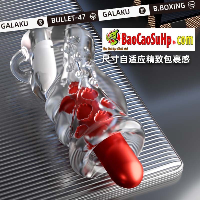 Máy rung cầm tay Galaku Boxing nguyên khối trong suốt sục mạnh