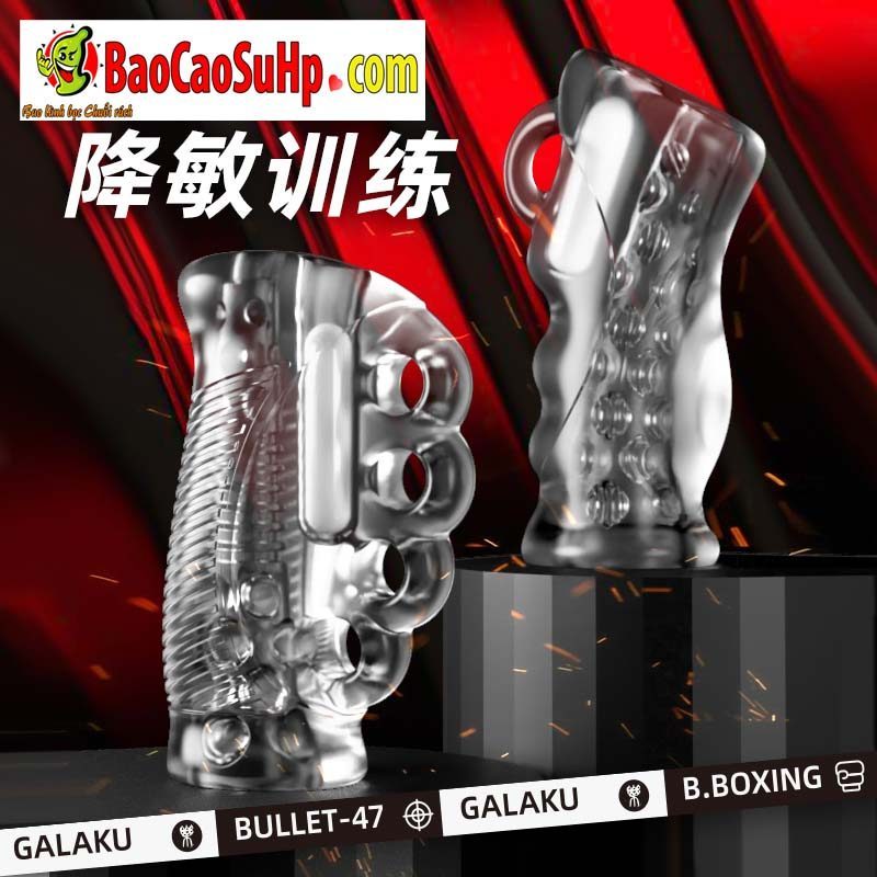 Máy rung cầm tay Galaku Boxing nguyên khối trong suốt sục mạnh