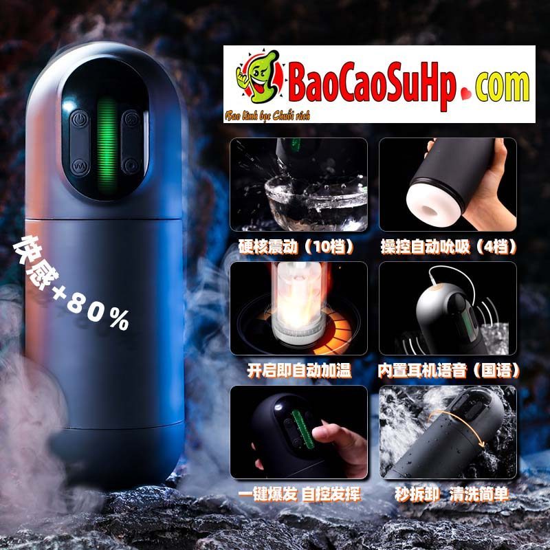 Cốc Thủ Dâm Nhật Bản Zz039A Co Bóp Hút Rung Đa Điểm Công Nghệ Duchen 