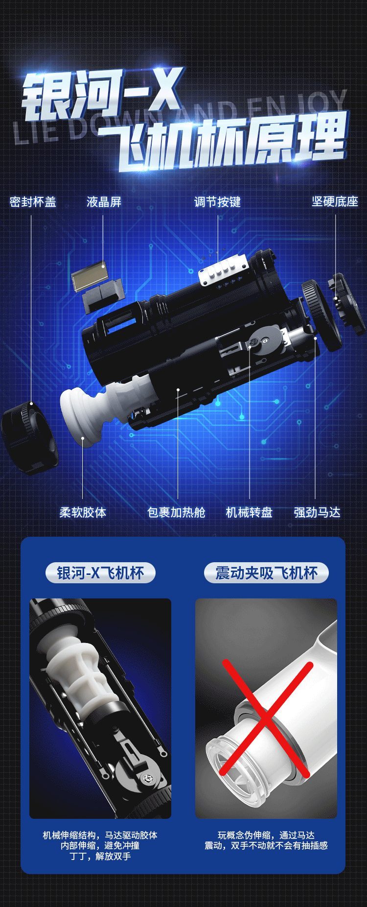Cốc Thủ Dâm Mystery Ji Galaxy-X Tự Động Phát Nhiệt, Thụt Giật Mạnh