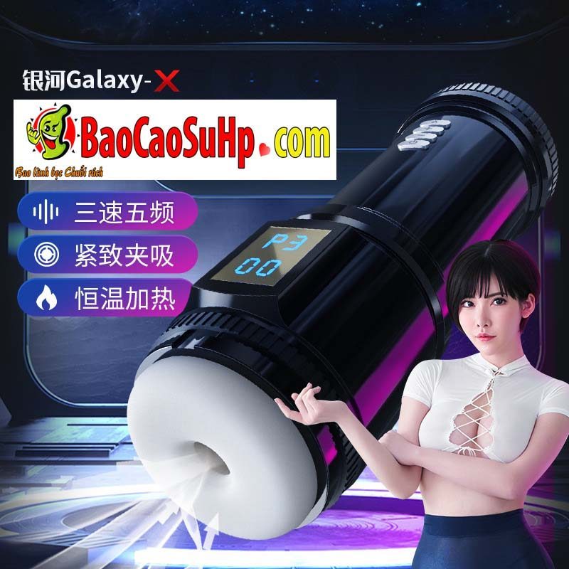 Cốc thủ dâm tự động Mystery Ji Galaxy-X thụt giật phát nhiệt mới