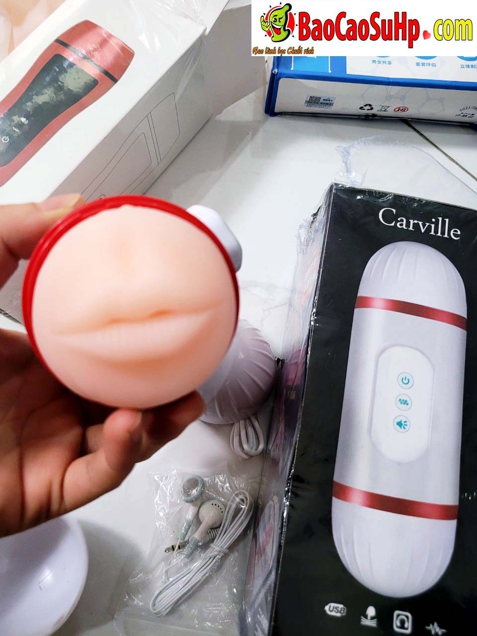 Cốc thủ dâm 2 đầu Cavill nhỏ gọn rung rên tăng khoái cảm nam giới