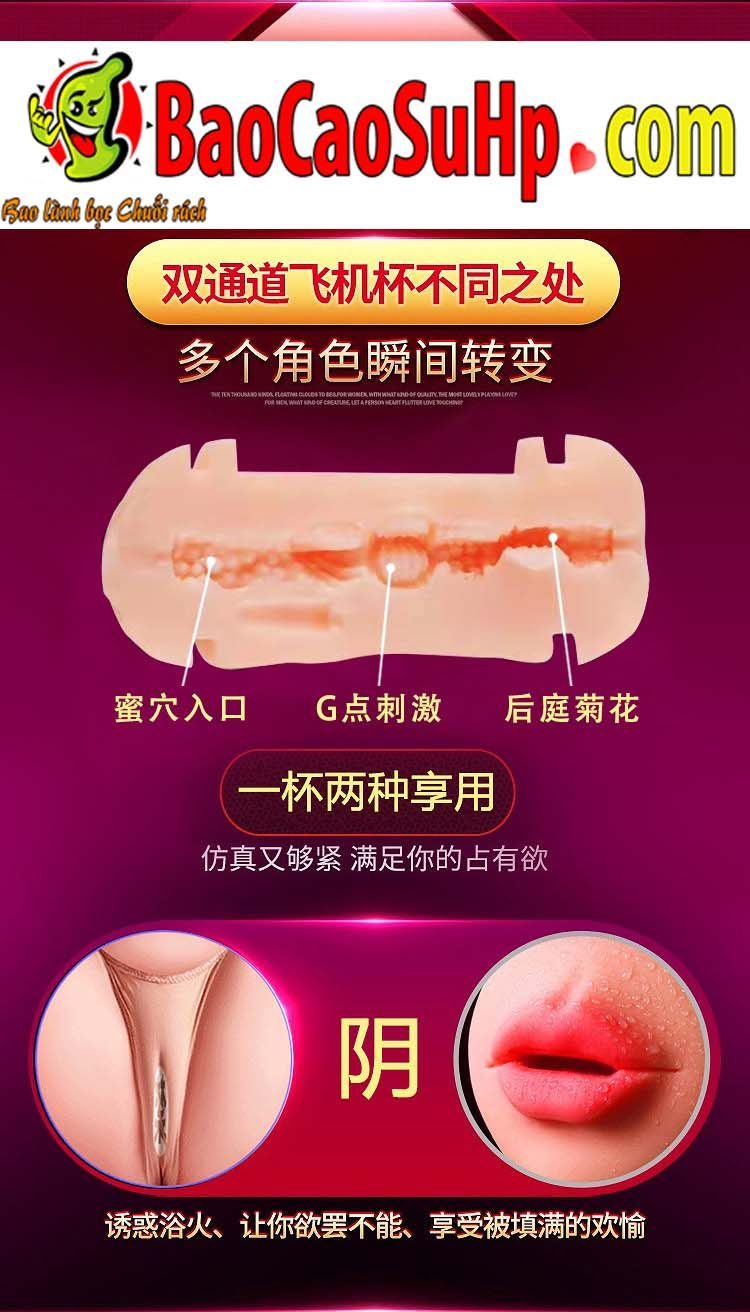 Cốc thủ dâm 2 đầu Cavill nhỏ gọn rung rên tăng khoái cảm nam giới