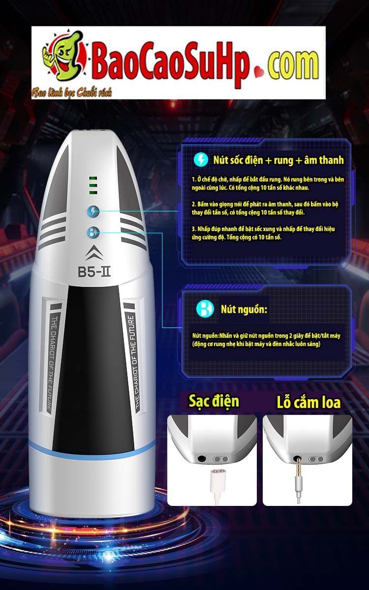 MrB 5 Patrick cốc rung tự động hút kích thích tê liệt cậu bé