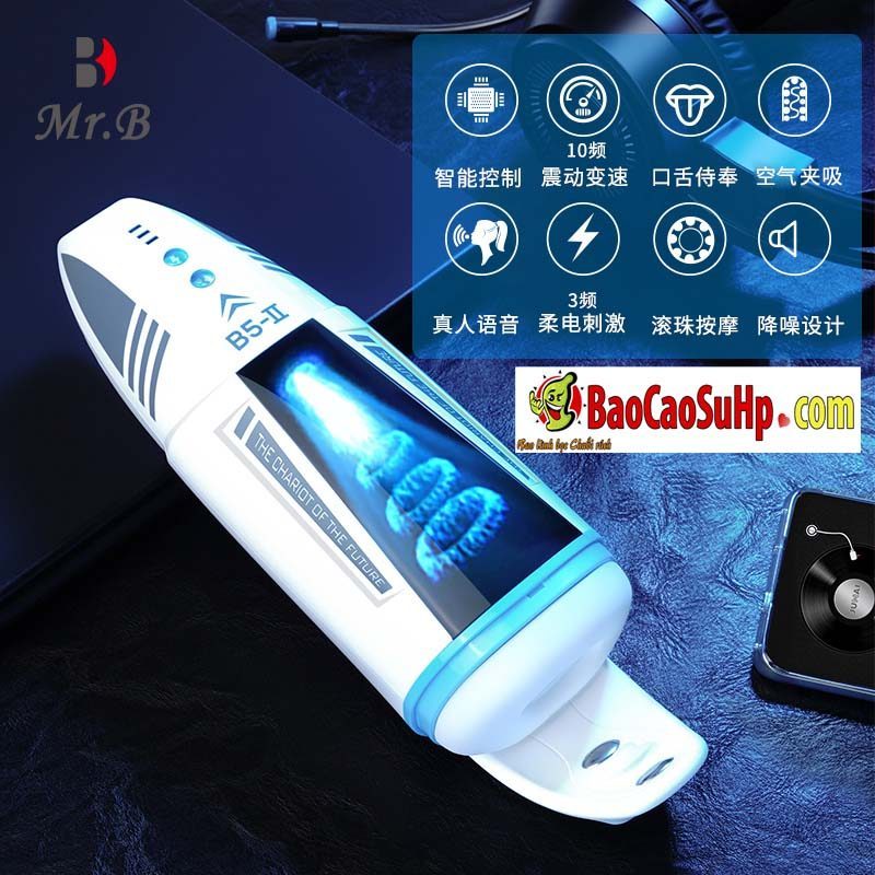 MrB 5 Patrick cốc rung tự động hút kích thích tê liệt cậu bé